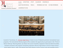 Tablet Screenshot of hillcrestbands.com
